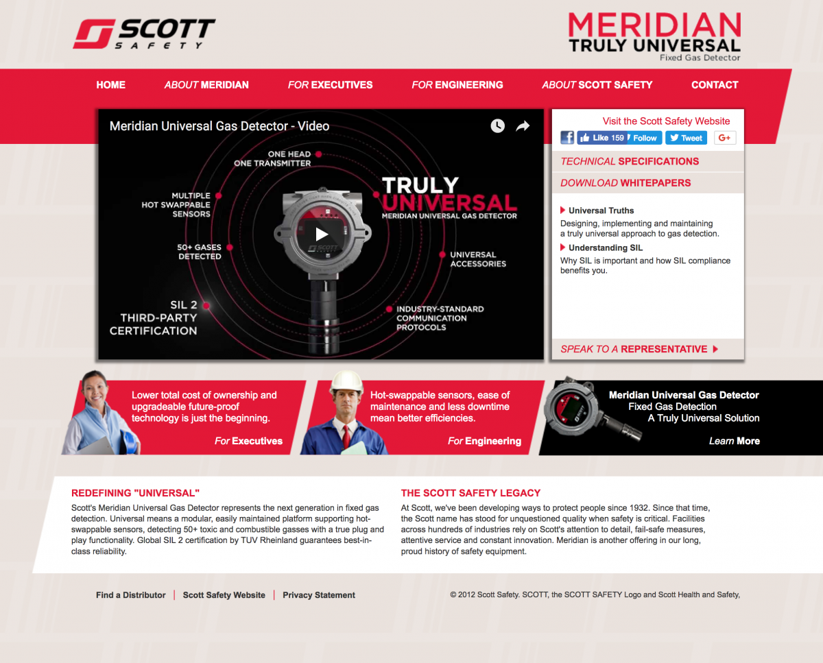 Microsite for Scott Safety