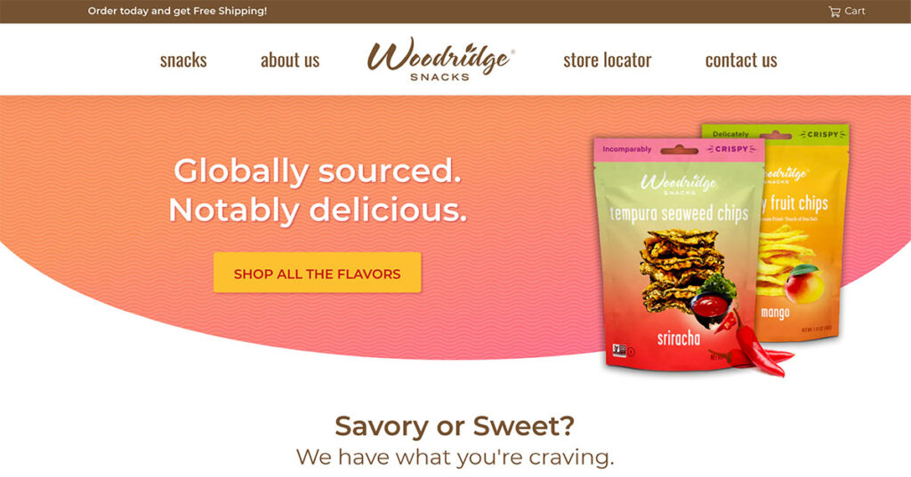 Woodridge Snacks Website Banner